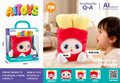 Multi-Language AI Interactive French Fries Plush Doll, Phone Connectable, Expressive Movable Eyes